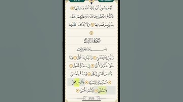 Quran Surah Al lail سورة الليل