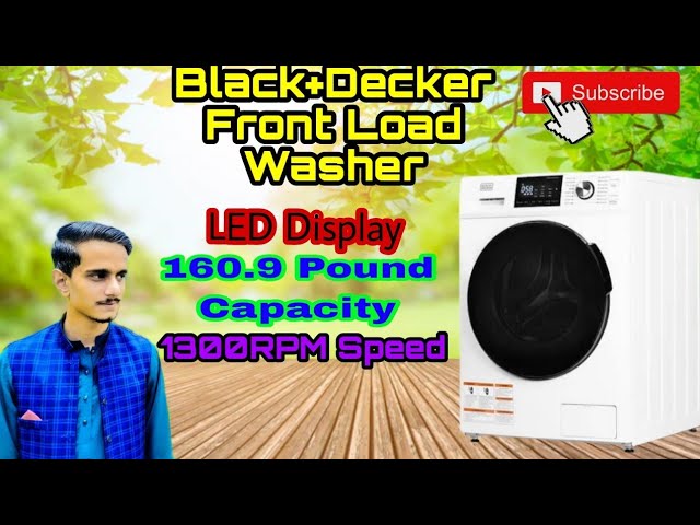 Black+decker Front Load Washer, 2.7 Cu. Ft. Compact Washing Machine With  Led Display & 16 Cycles : Target