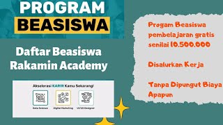 Cara Daftar Beasiswa Rakamin Academi | Semua Umur Bisa Daftar Ikutan !
