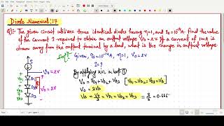 Diode Numerical 17 : Microelectronics Circuits