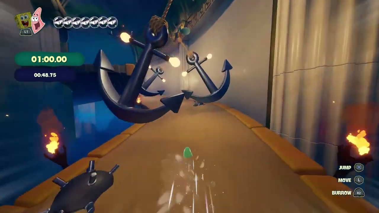 Win The 3rd Slide Race - Neptune's Palace | SpongeBob SquarePants Titans of the Tide