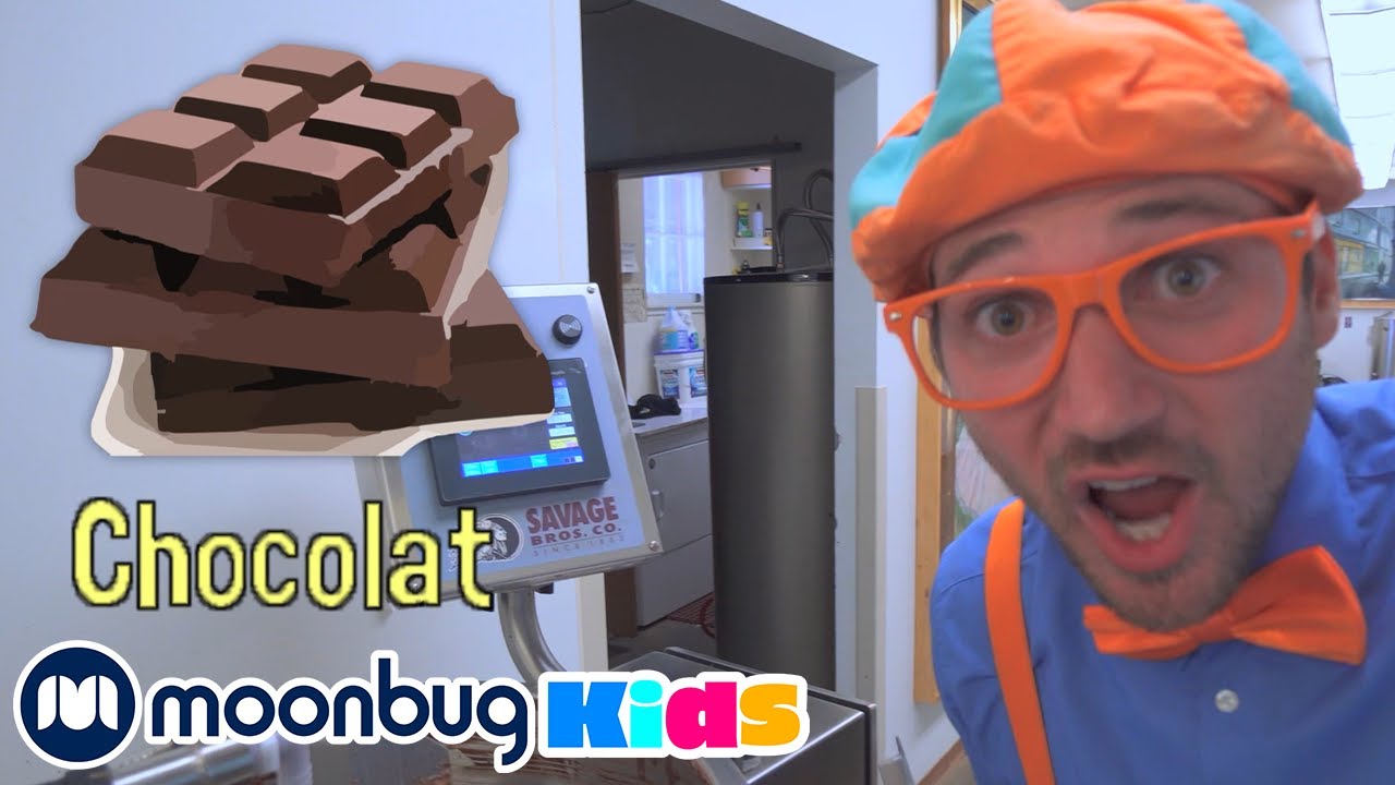 ⁣BLIPPI en Français | Blippi visite une chocolaterie | Dessin Animé | Vidéos Pour Enfants