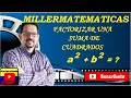 Trucos matematicos🎩factorizar una suma de cuadrados truco cochino 3🏆algebra basica/Millermatematicas