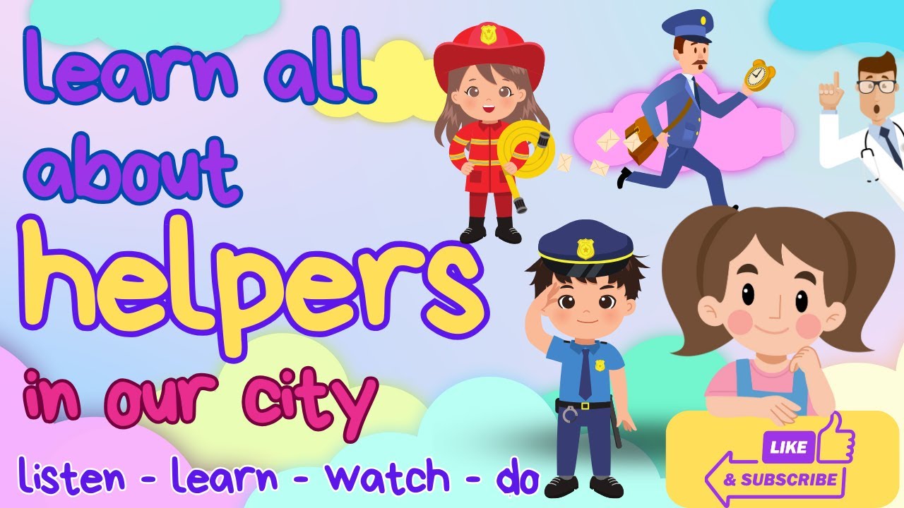 Toddler learning - Helpers in our city - YouTube