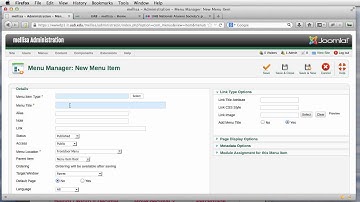 How to create a menu item to an external link