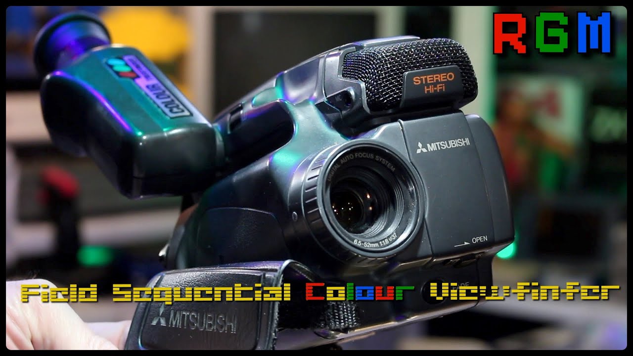 The MITSUBISHI HS-CX6 Camcorder from 1992 with a CRT Field Sequential ...