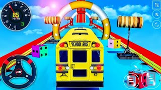 Impossible Master Bus Driving Simulator - School Bus Tracks Stunt Ramp - Android Gameplay  screenshot 3