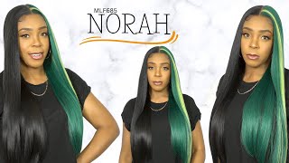 Bobbi Boss Synthetic Hair 13x4 Deep HD Lace Wig - MLF685 NORAH --/WIGTYPES.COM