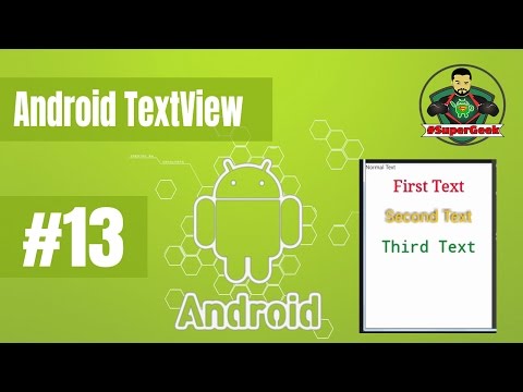 #13 Android Tutorial working with TextView دورة اندرويد التعامل مع النصوص