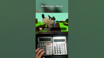 Grotesque Steve played on 2 calculators #banjokazooie #minecraft