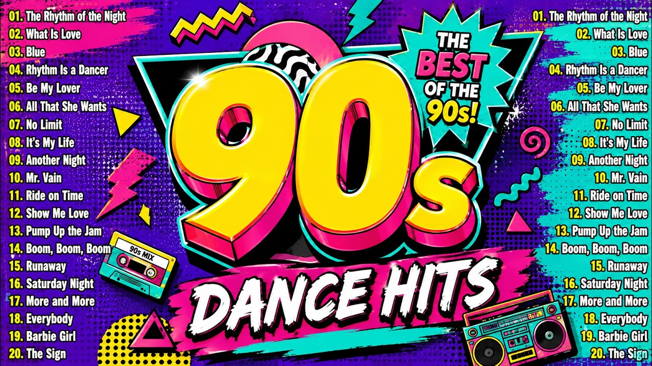 90s Dance Hits - Haddaway, 2 Unlimited, La Bouche, Corona, Dr