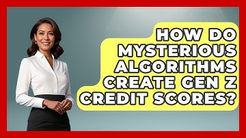 How Do Mysterious Algorithms Create Gen Z Credit Scores? - Gen Z Unfiltered