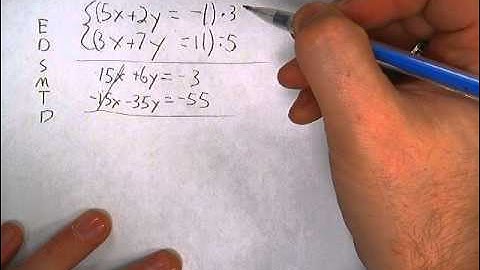 Solving Systems of Equations: Elimination with no common coefficients 2