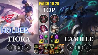 RW Holder Fiora vs Camille Top - KR Patch 10.20