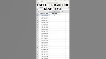 In this video we will learn to Create Barcode in Excel step by step. #excel #barcode#