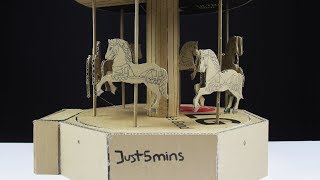 WOW! DIY Carousel from Cardboard - Just5mins - Teaser Clip