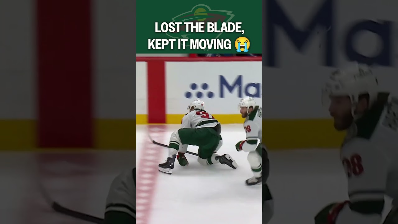 Kaprizov Doing the One-Skate Hop