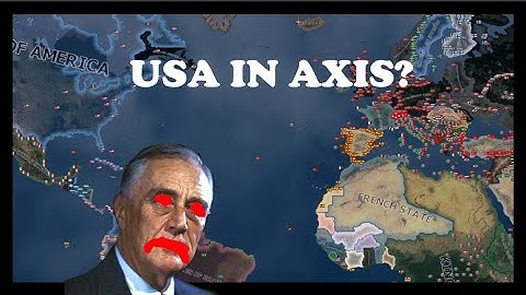 What if THE USA was in the AXIS IN WW2? (HOI4 TIMELAPSE)