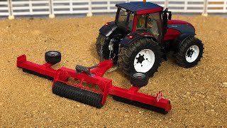 Amazing Rc Bruder Tractor Farming With A Long Plow!