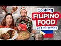 We tried Cooking our Favorite Filipino Food at Christmas! Chicken Adobo and Pancit Bihon Feast 🎄☃️😋