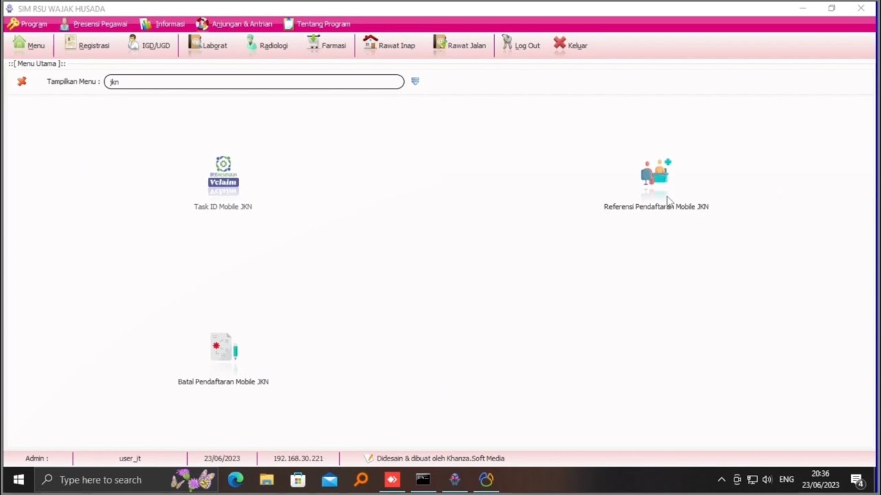 Mjkn cara liat pasien yang daftar via mjkn di simrs khanza - YouTube