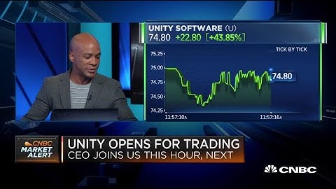 Unity opens for trading