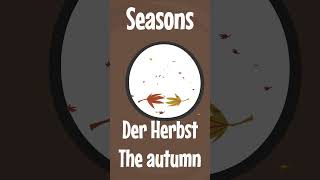 Learn German Vocabulary | Seasons in German🍁🌱 | Jahreszeiten ❄️☀️