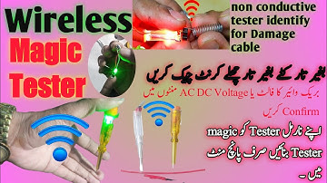 How to make magic Tester, Wireless tester! AC DC line sense detector tester