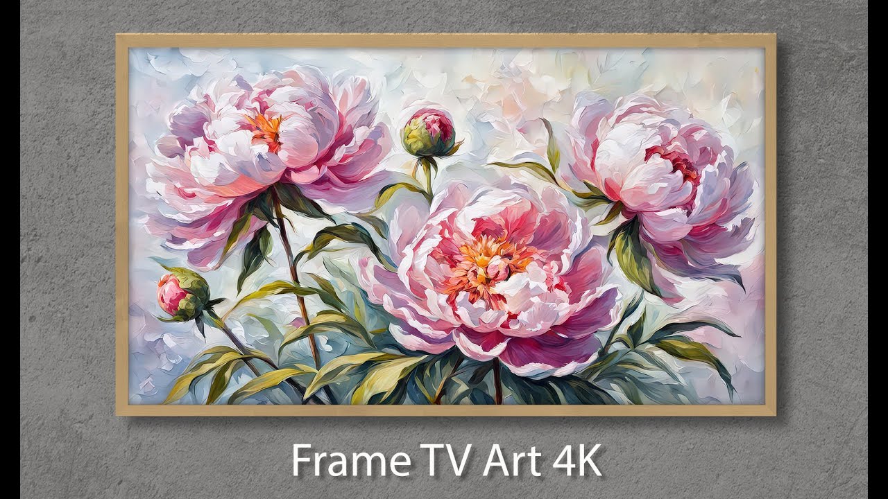 Frame TV Art 4K : Peony Painting S2