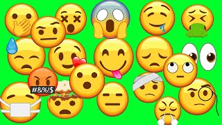 green screen animated emoji pack 2