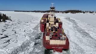 Famous Dirk S VanEnkevort/Michigan Trader - First Ship in SSM making the turn at Johnson's Pt   03.24.26 Wealth