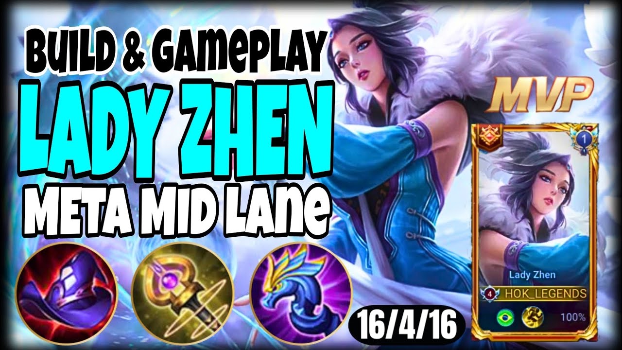 LADY ZHEN HONOR OF KINGS | FULL DAMAGE BUILD IS TOTALLY INSANE - GRANDMASTER GAMEPLAY