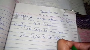 Theorems based on Separation Axioms - part1 / Topology / Maths