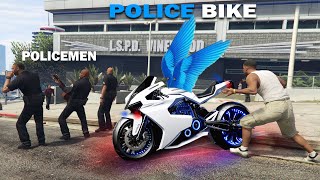 Franklin Stealing Police Fastest Bike in GTA 5 ! | Techerz