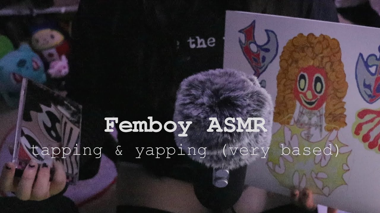 femboy ASMR - tapping & yapping on cassettes, CDs, and vinyls