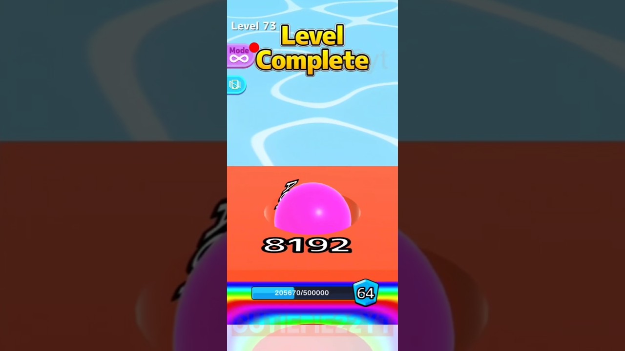 Super speed Ball Run 2048 ( Level 70 to 73 ) 8192 ORANGE TILE WITH 16A PINK BALL 