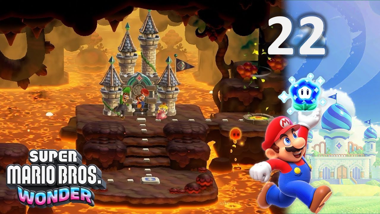 Super Mario Bros Wonder 22 Palais du Volcan Végétal YouTube Super Mario Bros Wonder 22 Palais du Volcan Végétal YouTube
