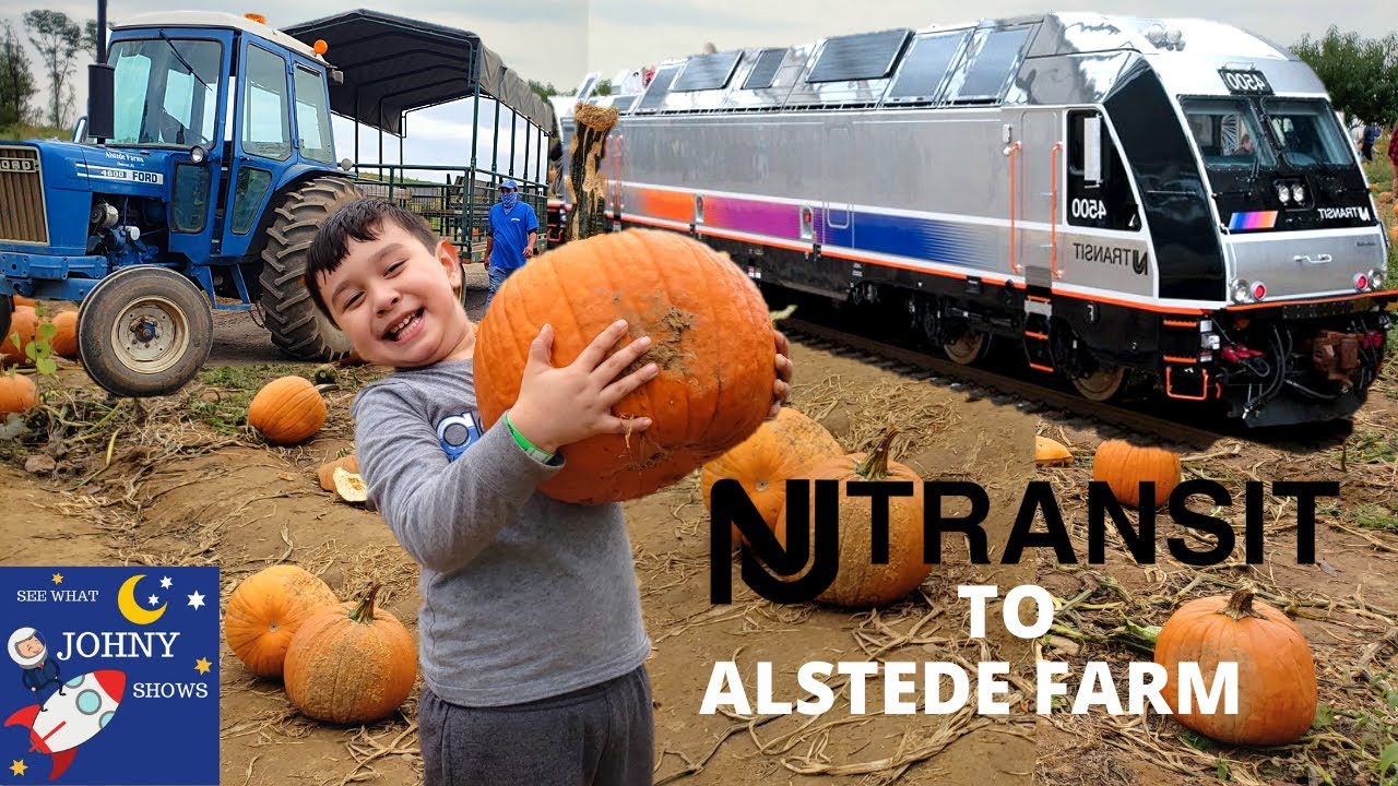 Johny's New Jersey Transit Train Ride To The Pumpkin Patch Alstede Farm From Penn Station