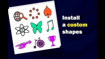 How to install custom shapes in photoshop