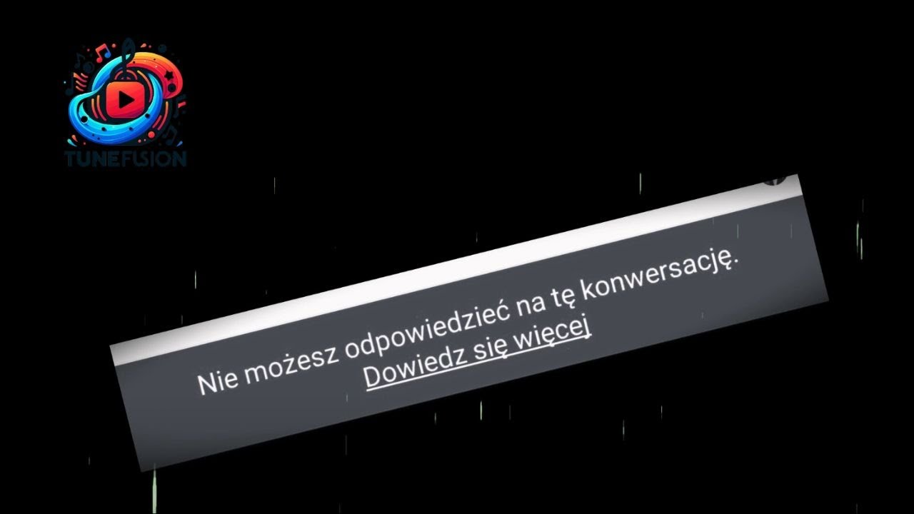 TuneFusion - nie możesz odpowiedzieć na tę konwersację [Polski Smutny Rap 2025 + Tekst]