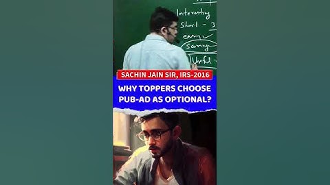 Why Toppers Choose Pub-ad as optional | #upsc #ias #shorts #shortsfeed #optional #viral #trending