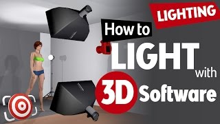 Learn portrait lighting with 3D software.  Studio Lighting Tutorial with set.a.light 3D