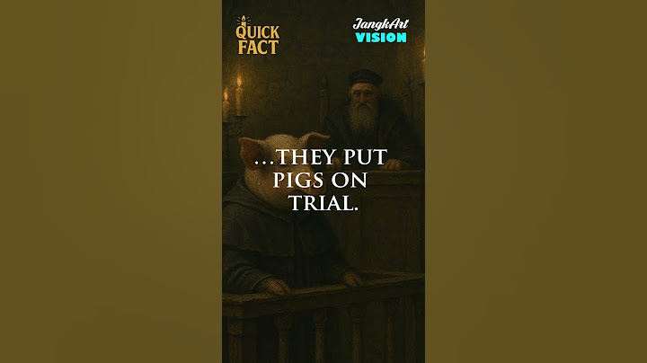 In medieval Europe, animals were put on trial