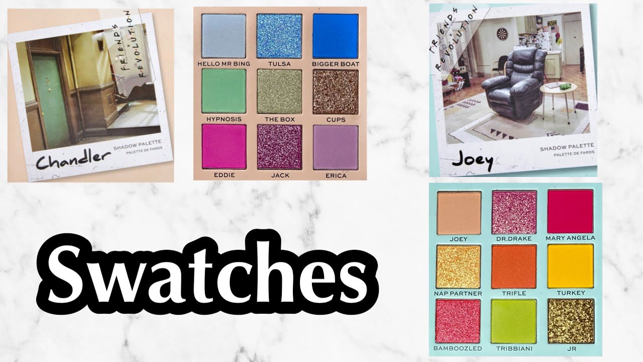 MAKEUP REVOLUTION X FRIENDS COLLECTION | Chandler & Joey Palette Swatches