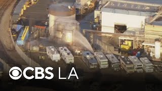 Crews in Orange County conduct overnight operation to assess chemical leak