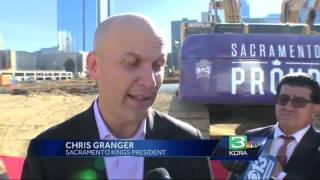 Cornerstone Ceremony held at Downtown Arena site