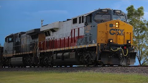 CSX M508 passes Anna at MP 105 with CSX 1852 (WM) Leading!!!