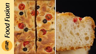 Focaccia Bread Recipe by Food Fusion
