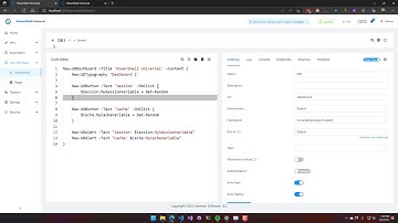 PowerShell Universal Training - Dashboards - Session and Cache