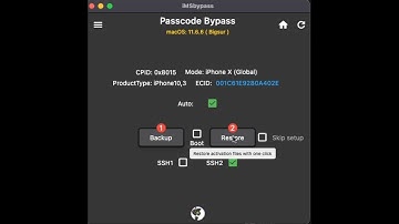 iMSbypass restore activation files with one click ( Ramdisk iOS14-15 )